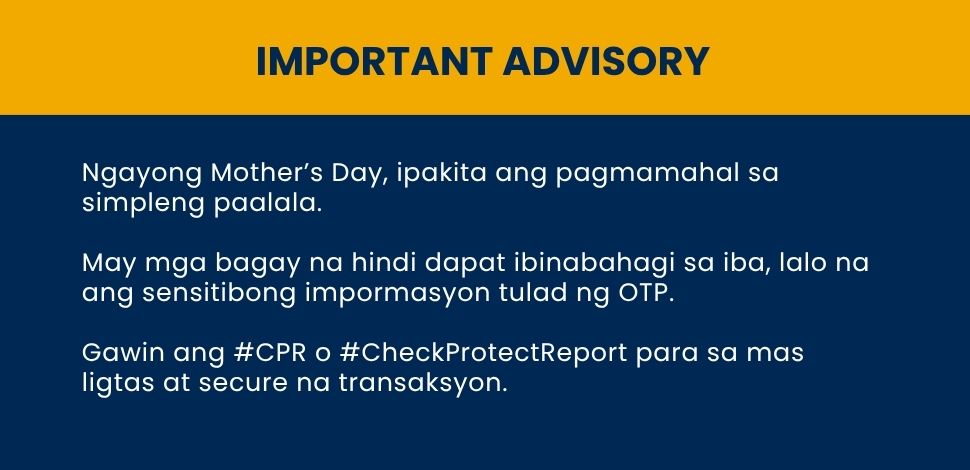 Important Advisory